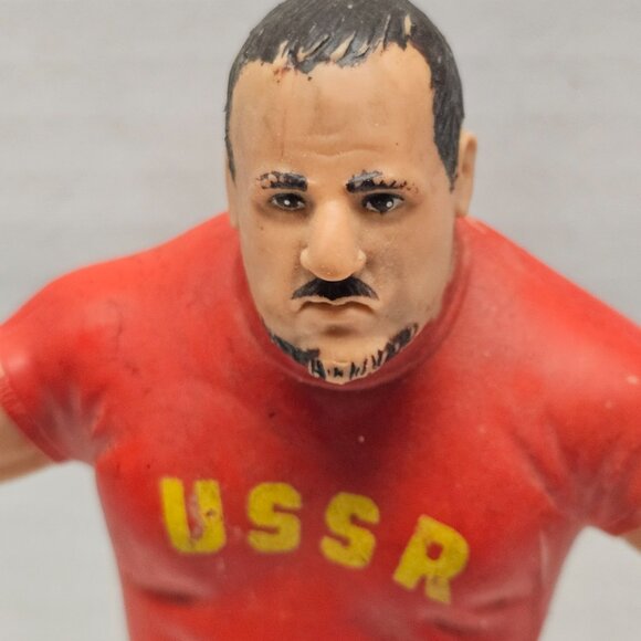 Vintage WWF Nikolai Volkoff USSR Action Figure Rubber Wrestler 8" 1984 80s - Picture 5 of 11